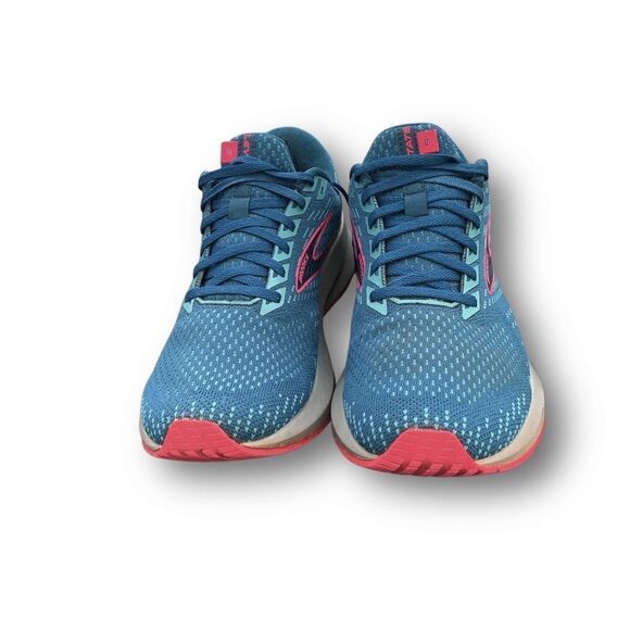 Brooks Women’s Levitate-5 Running Shoes Blue Pink Trainers Sneakers Size 9.5 - Picture 4 of 13